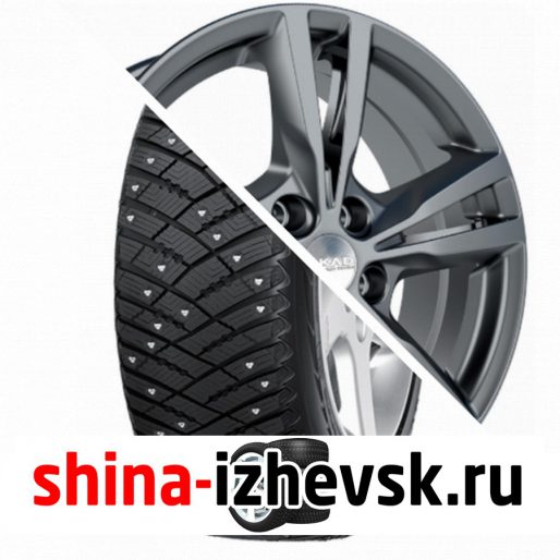 Колесо в сборе Goodyear Ultra Grip Ice Arctic SUV 225/65 R17 T 102 + СКАД Мельбурн 7xR17 5×114.3 ET45 DIA66.1 Черно-серый цвет с перламутровыми оттенками в Ижевске